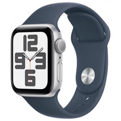 Refurbished Apple Watch SE 2022 40mm smartwatch with digital display and sleek design, by RefurbPhone.