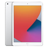 Refurbished iPad 8 (2020) tablet by RefurbPhone, showing the 128GB Wi-Fi model with a sleek black screen and silver body.