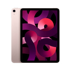 Refurbished iPad Air 5 (2022) 256GB Wifi tablet by RefurbPhone, showing the sleek silver front with screen and slim design.