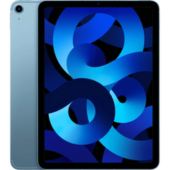 Refurbished iPad Air 5 (2022) 64GB WiFi tablet by RefurbPhone, showing the sleek silver design and screen display.