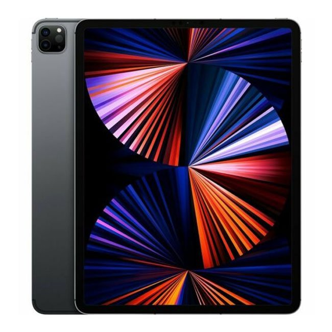 Refurbished iPad Pro 4 12.9-inch 2020 tablet by RefurbPhone with 128GB Wi-Fi, shown in a sleek silver design.