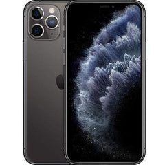 Refurbished iPhone 11 Pro with 256GB storage, unlocked, showing the front display and sleek design.
