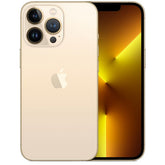 Refurbished iPhone 13 Pro Max 256GB unlocked smartphone by RefurbPhone, showing the front with a colorful display.
