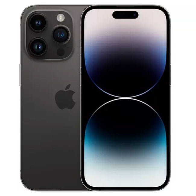 Refurbished iPhone 14 Pro with 256GB storage, unlocked, showing the front display and sleek design by RefurbPhone.