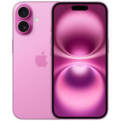 Refurbished iPhone 16 Plus 128GB unlocked smartphone by RefurbPhone showing front display and sleek design.