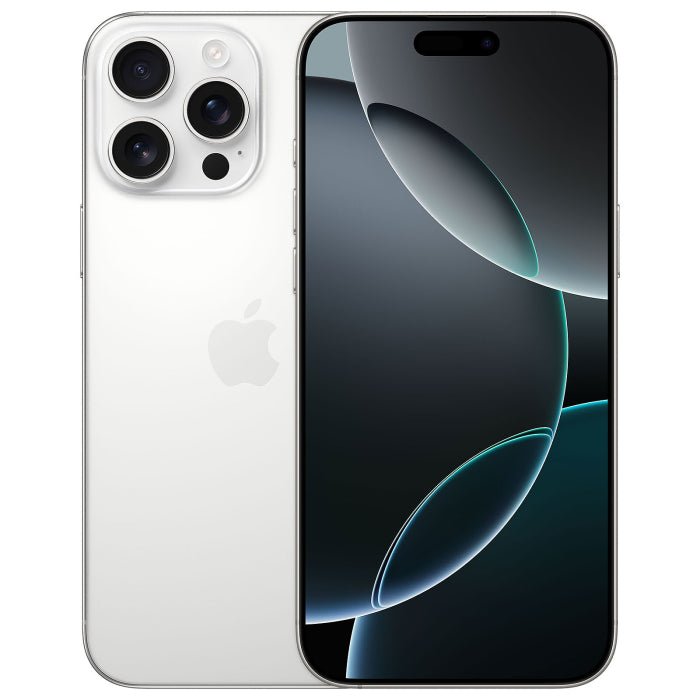 Refurbished iPhone 16 Pro Max with 256GB storage, unlocked, shown in space gray with sleek design.