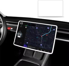 Tesla Model 3/Y Silicone Protective Frame Edge Cover Central Control Display Screen Protector