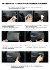 Futhope Tempered Glass Screen Protector For Tesla Model 3 Y Highland juniper 2021-2025