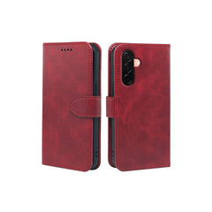 Samsung Galaxy A26 book flip case by Phone Base with leather wallet design, showing the front cover and card slots.