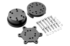 Simucube quick release wheel side kit for steering wheel and base, designed for easy attachment and secure fit.