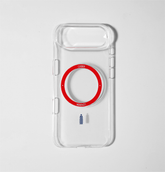 Slim Clear iPhone Air Case with Red MagSafe Ring - Gherkin Icon | The Iconic Slim