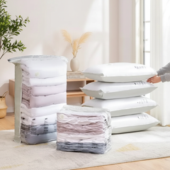 Large Vacuum Storage Bags 3–5 Pack – Clothes & Blanket Compression, No Pump