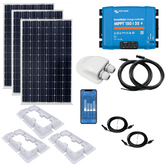 480W Monocrystalline Solar kit with SmartSolar 150/35 MPPT, Mounts, Cables & MC4s