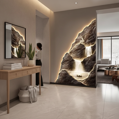 Luxury Landscape Wall Art Painting for Entrance & Corridor – Elegant Hanging Decor