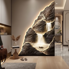 Luxury Landscape Wall Art Painting for Entrance & Corridor – Elegant Hanging Decor
