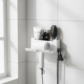 Choice Wall-Mounted Hair Dryer Holder & Bathroom Organizer