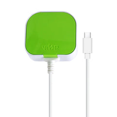 Phone Base Vibe USB C mains charger plug with 2A power output, compact design, ideal for charging USB C devices.