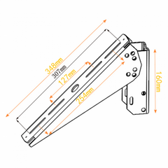 Adjustable Angle Solar Panel Mount Bracket for Pole, Fence and Wall