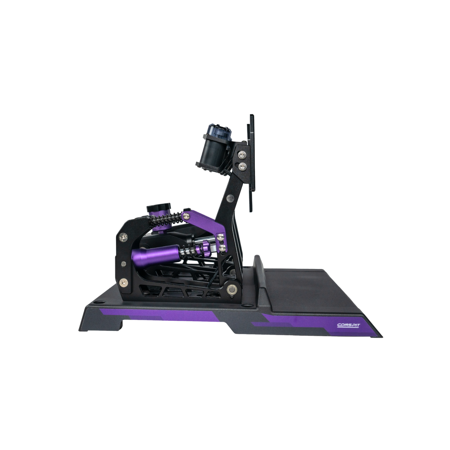 Trak Racer UK Conspit CPP-Lite 3 Pedal Set with hydraulic load cell for sim racing, including accelerator, brake, and clutch pedals.