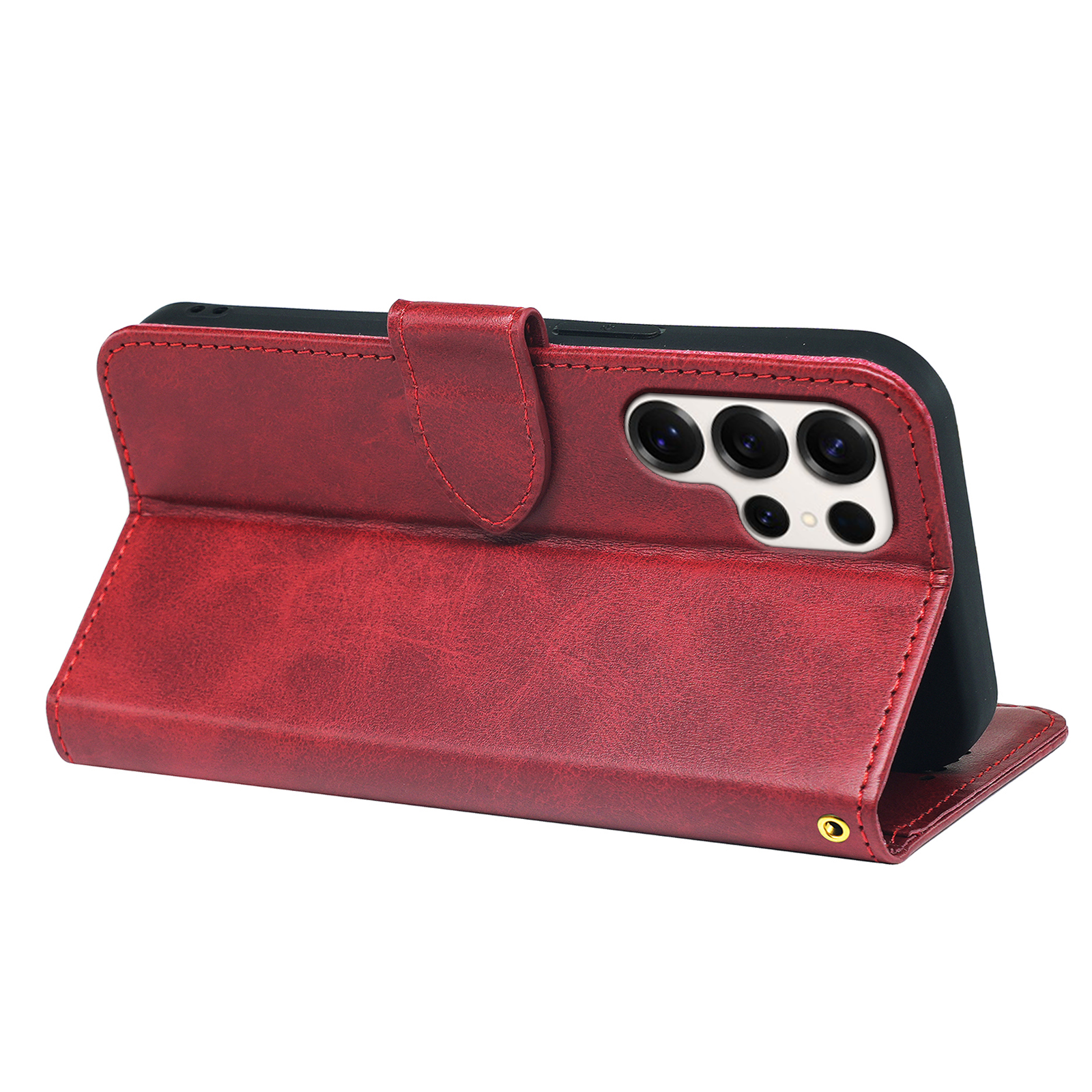 Samsung Galaxy S26 Series leather wallet book case by Phone Base, featuring a flip cover with card slots and protective design.