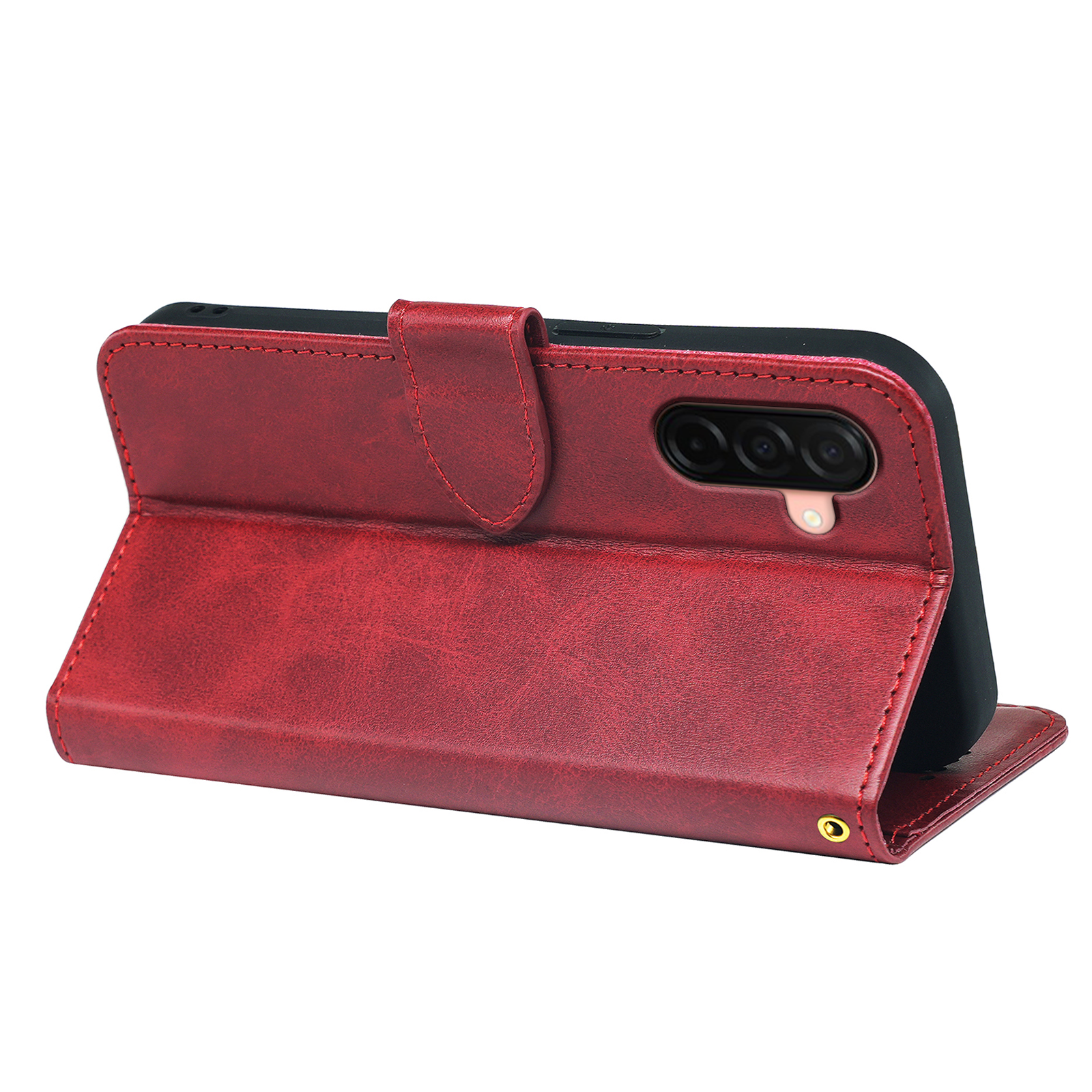 Samsung Galaxy A26 book flip case by Phone Base, leather wallet style with card slots and protective cover.