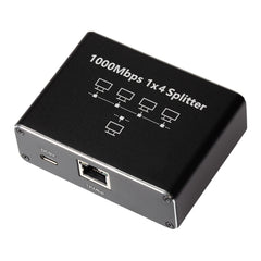 Maplin RJ45 1 Port In 4 Ports Out Ethernet LAN Splitter - Black