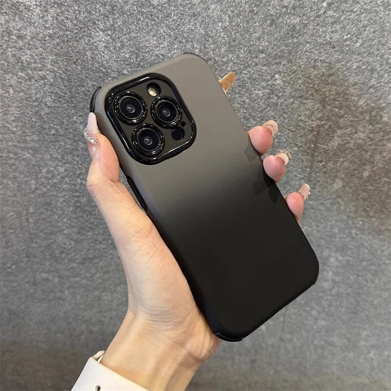 Phone Base iPhone 14 Series 2-piece colour gradient case in black and grey with sleek, protective design.