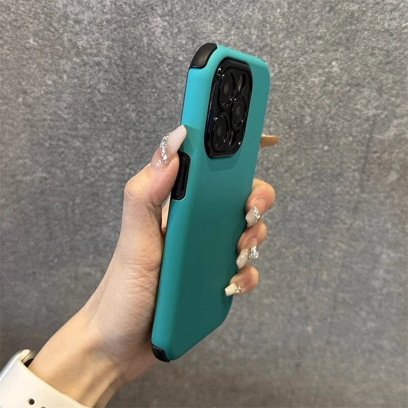 Phone Base iPhone 14 series 2-piece colour gradient case in turquoise, showing the stylish protective design and vibrant finish.