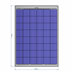 240W SEMI-FLEXIBLE SOLAR PANEL WITH REAR JUNCTION BOX (MADE IN AUSTRIA)