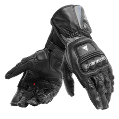 Full Black Super Speed D1 Motorcycle Leather Suit Two Piece / Metal D1 Gloves / D1 Boots