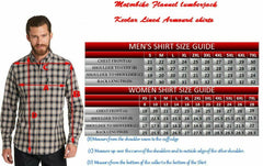 DAT 02 Motorcycle Flannel Lumberjack Shirt Made with Dupont™Kevlar® CE Armour