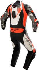 Atem V4 One Piece Motorcycle Leather Suit Black / White / Red