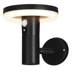 4lite Antheia Solar IP54 Die-Cast Aluminium LED Outdoor Wall Light with Built in PIR Motion Sensor