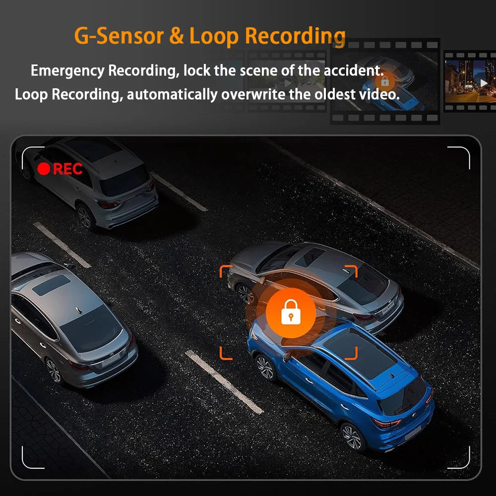 360°Auto Camera 1080P Video Recorder 3/4 Lens WIFI DashCam for Car DVR Black Box Night Vision 24H Parking Monitor Car Assecory