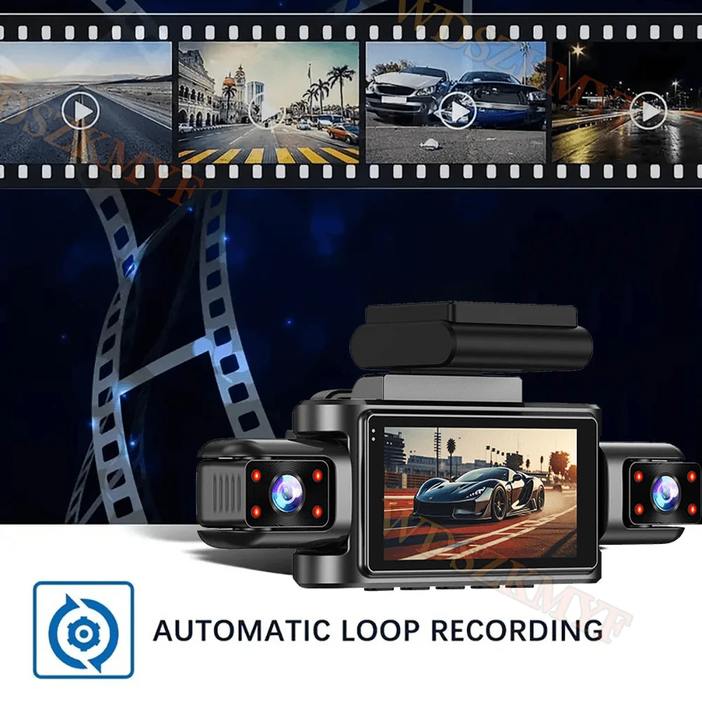 360°Auto Camera 1080P Video Recorder 3/4 Lens WIFI DashCam for Car DVR Black Box Night Vision 24H Parking Monitor Car Assecory