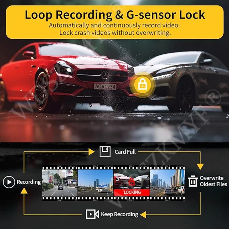 360°Auto Camera 1080P Video Recorder 3/4 Lens WIFI DashCam for Car DVR Black Box Night Vision 24H Parking Monitor Car Assecory