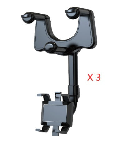 360° Rotatable Rearview Mirror Phone Holder – Universal Car Phone Mount