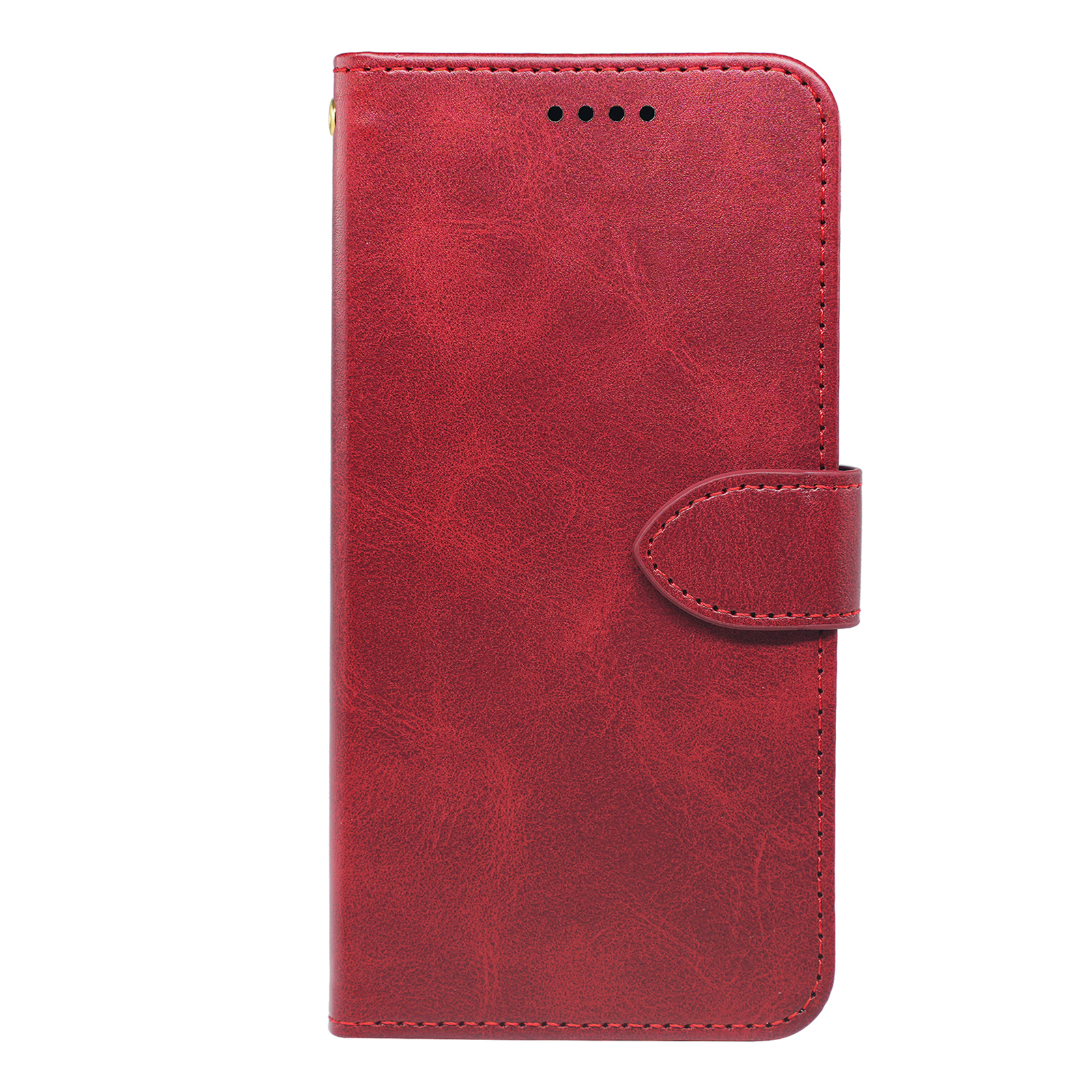 Leather book flip case for iPhone 13 series by Phone Base, showing the front cover and wallet-style design.