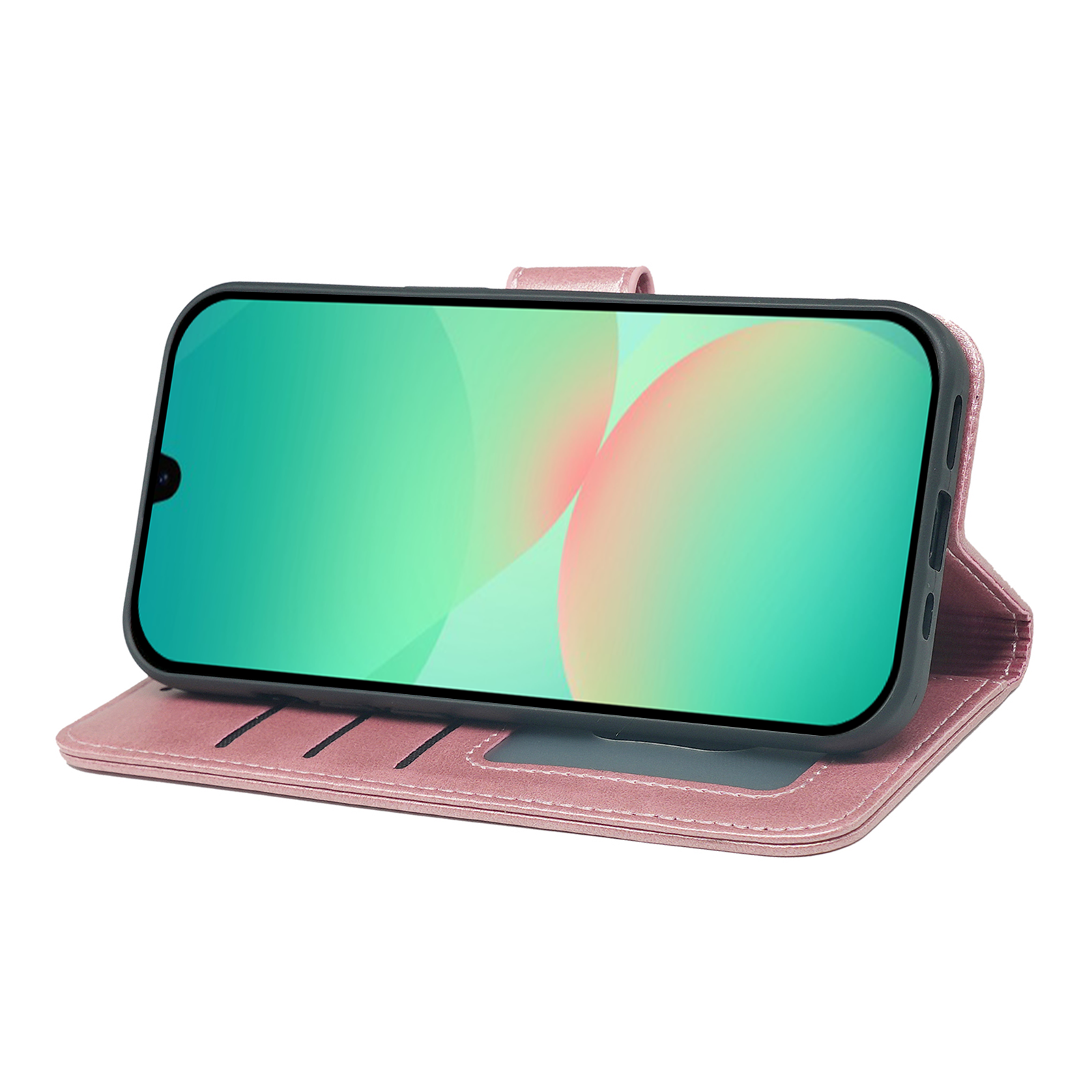 Samsung Galaxy A26 book flip case by Phone Base, leather wallet style with card slots and protective cover for the phone.