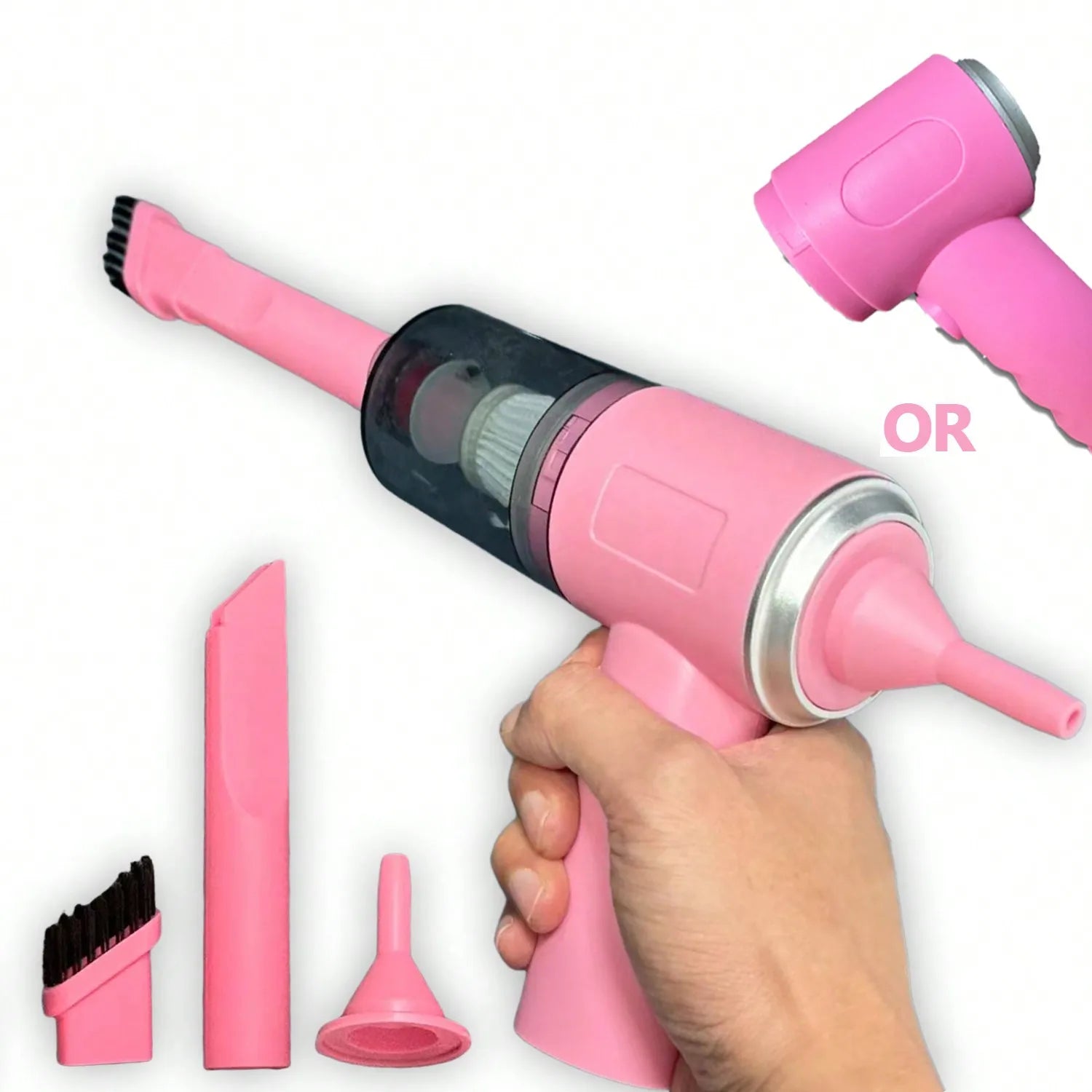 3 In 1 Integrated Suction And Blowing Vacuum Combination Vacuum Cleaner USB Charging Small Car Household Vacuum Cleaner