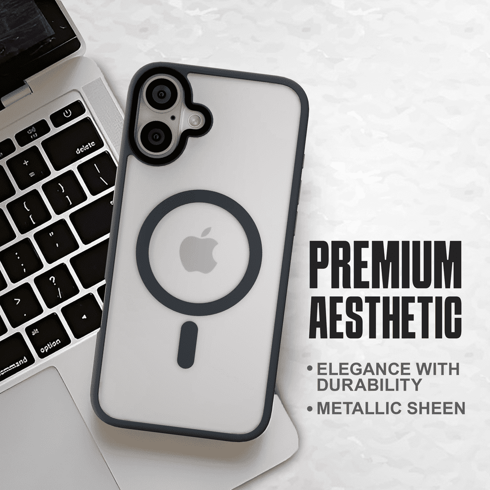Phone Base Vibe MagSafe Case for iPhone 15 and 16 series, slim protective case with magnetic alignment for wireless charging.