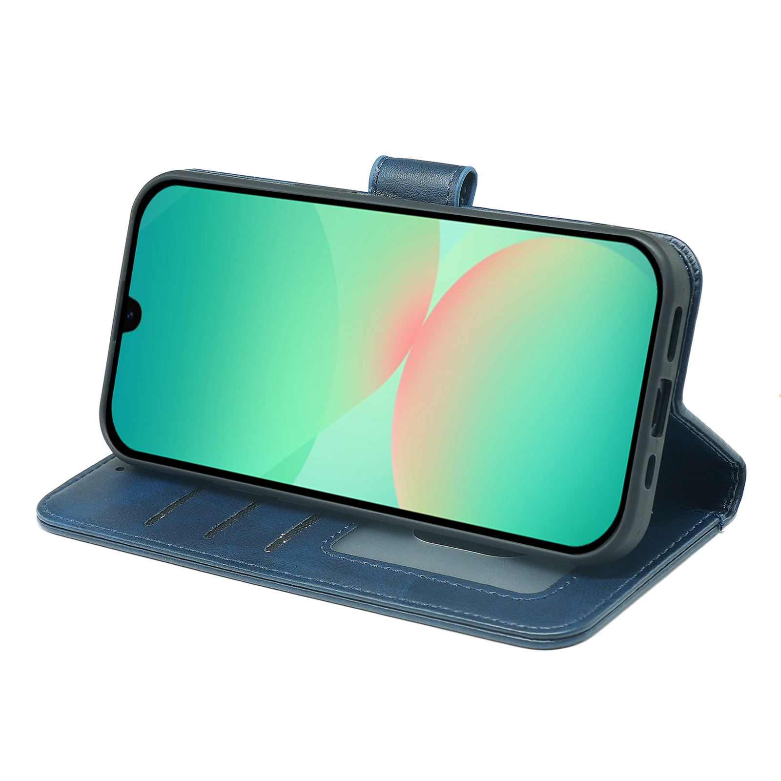 Samsung Galaxy A26 book flip case by Phone Base with leather wallet design, featuring a protective cover and card slots.