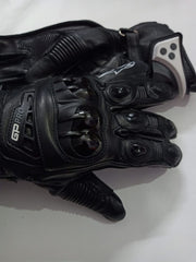 Damoto GP Pro Tech Air Leather Gloves Black/White