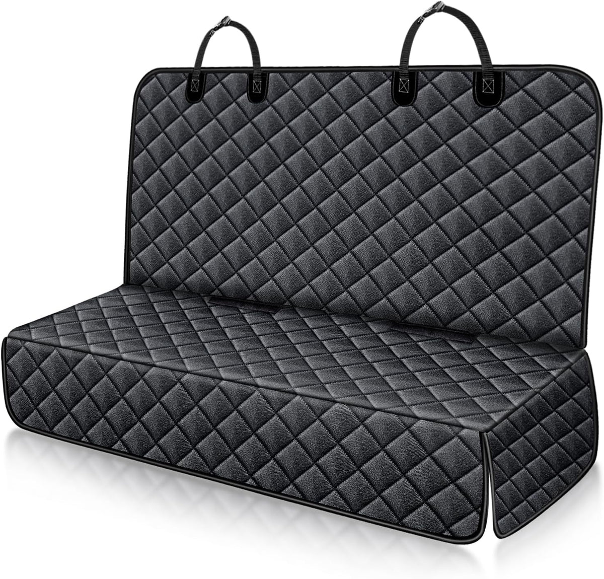 Bench Dog Car Seat Cover for Back Seat,Waterproof Dog Seat Covers,Heavy-Duty and Nonslip Backseat Protector Cover for Cars,Trucks & Suvs (Black,53"×48")