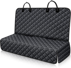 Bench Dog Car Seat Cover for Back Seat,Waterproof Dog Seat Covers,Heavy-Duty and Nonslip Backseat Protector Cover for Cars,Trucks & Suvs (Black,53"×48")