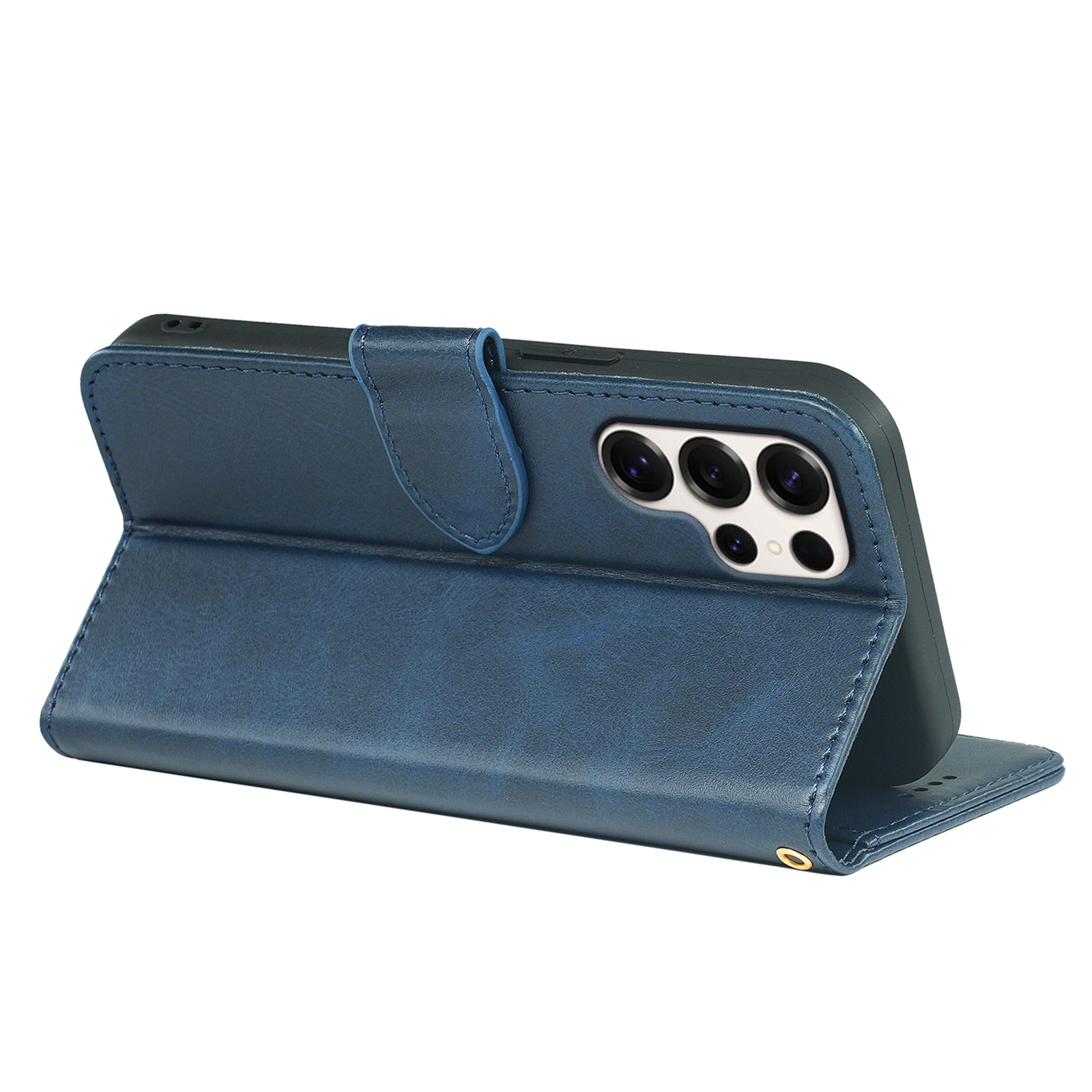 Samsung Galaxy S26 Series phone case by Phone Base, leather flip book case with wallet features and card slots.
