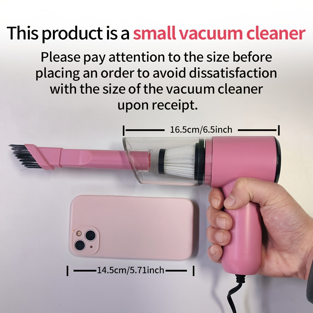 Eliteridegear NETM handheld car vacuum cleaner with accessories kit, compact appliance for cleaning car interiors.