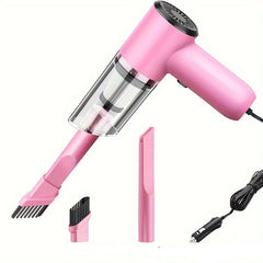 Eliteridegear NETM handheld car vacuum cleaner with accessories kit, compact appliance for cleaning car interiors.