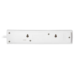 Maplin 2m 4 Socket 13A Extension Lead with Neon Indicators - White