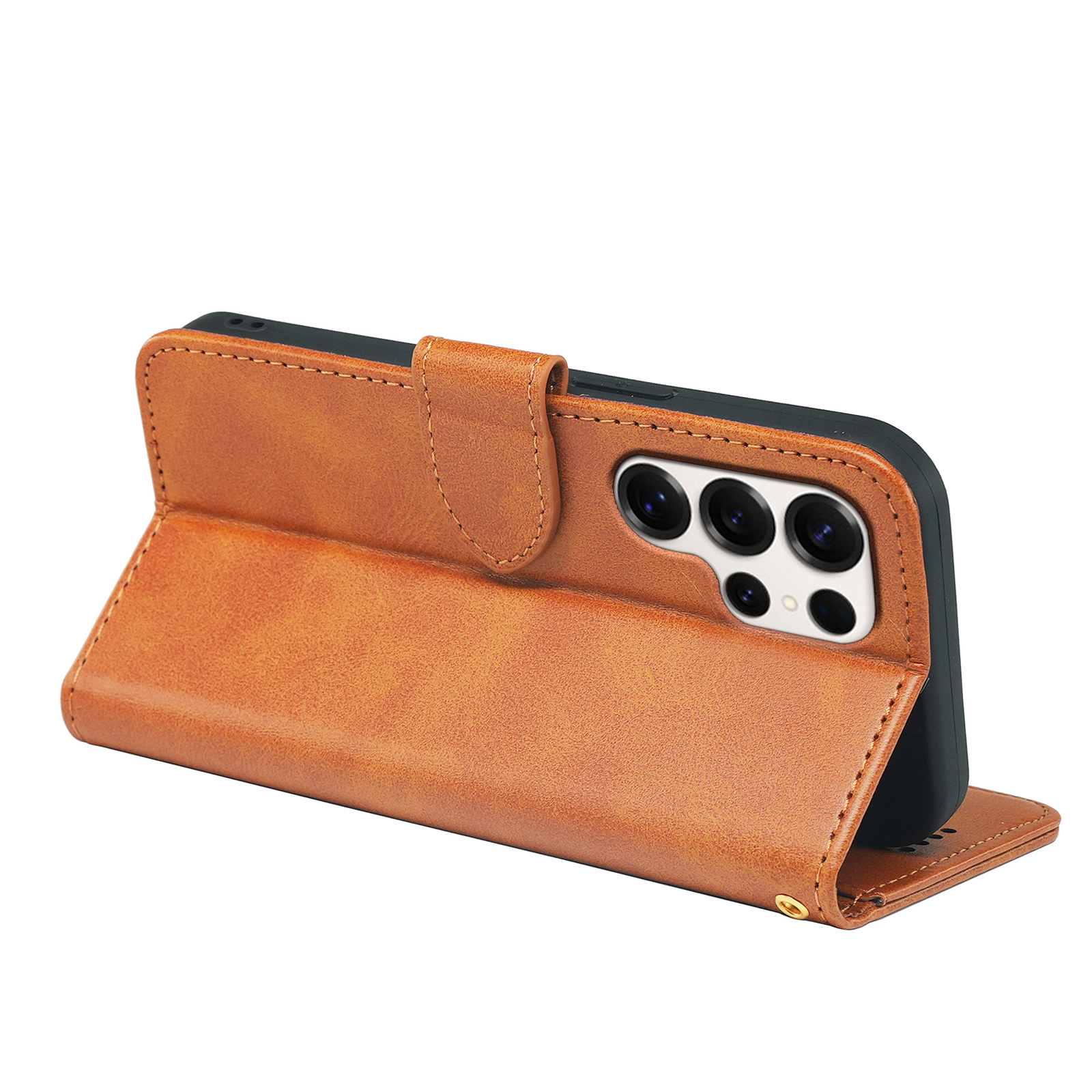 Samsung Galaxy S25 Series book flip case by Phone Base, leather wallet style with card slots and protective cover.